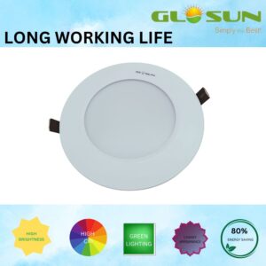 "led down light round features"