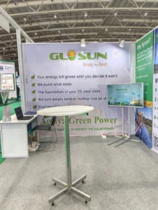 “Agriya Green Power solar exhibition booth at Renewable Energy Expo 2026”