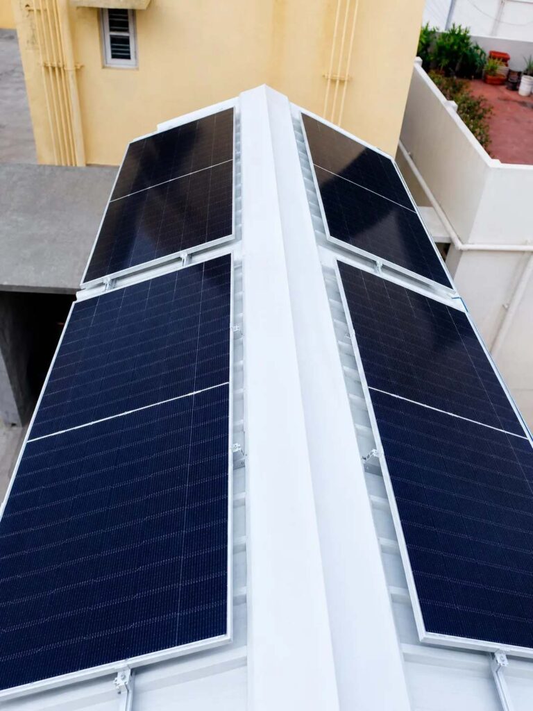Solar panel installation
